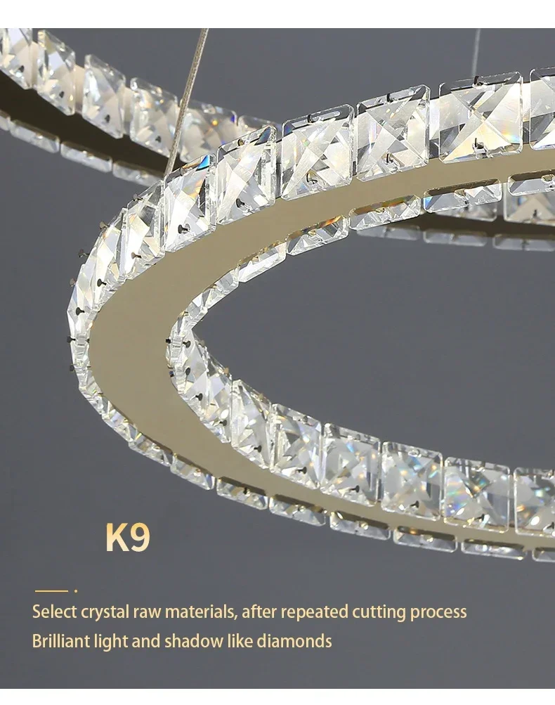 Description Picture 6 of itemLiving Room Chandelier Starry Crystal Light Luxury Restaurant Chandelier Modern Room Decor Creative Master Bedroom Lamp