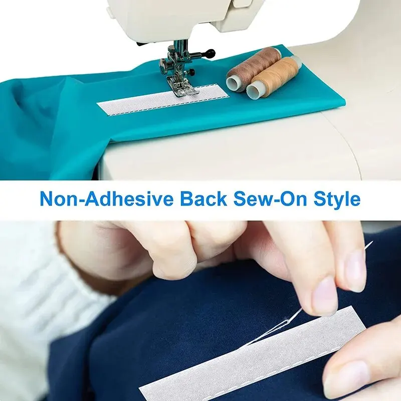 White Hook and Loop Tape Non-Adhesive Fastener Strip