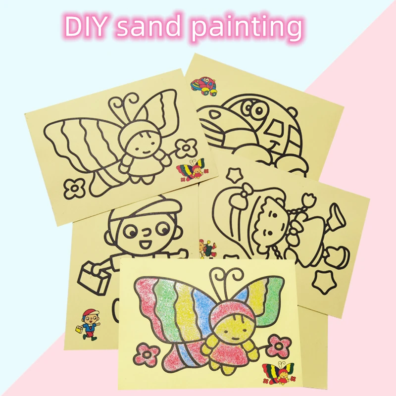 

12Pcs Fun DIY Sand Drawing Games Kids Birthday Party Favors Easter Halloween Christmas Carnival Party Gifts Prize Gift Pack Toys
