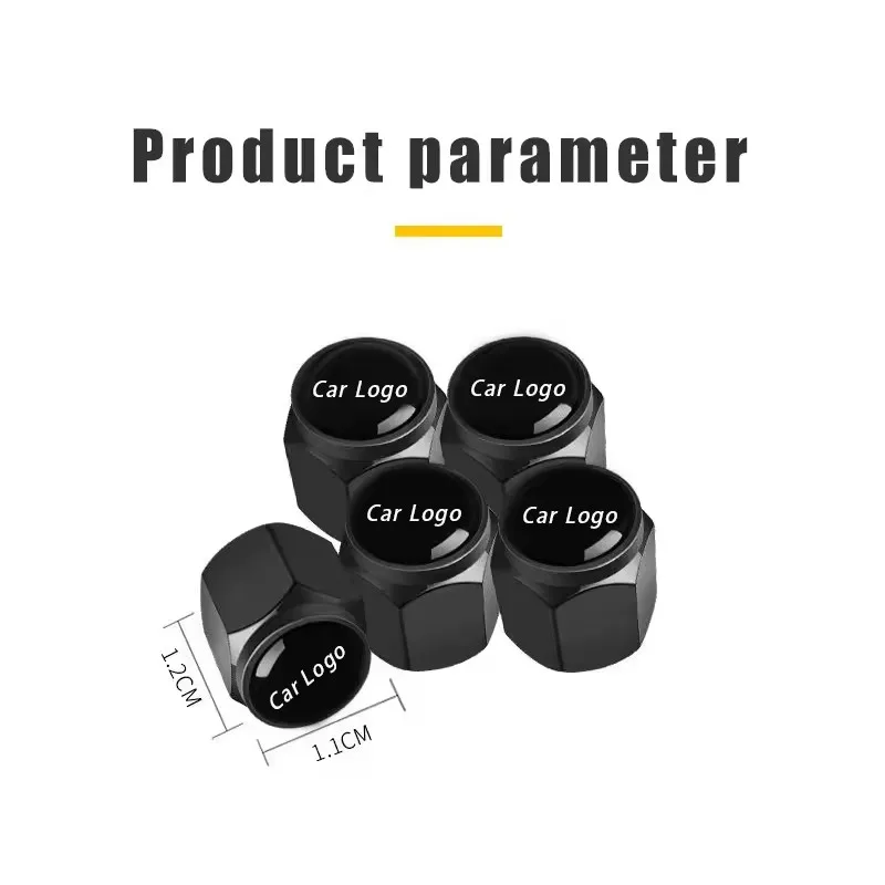 Metal Car Wheel Tire Valve Air Stem Cap Land Rover Freelander L2 LF Discovery 3 Sport Range Rover Velar Defender Evoque 5pcs tire valve caps tire valve cap tire stem cover