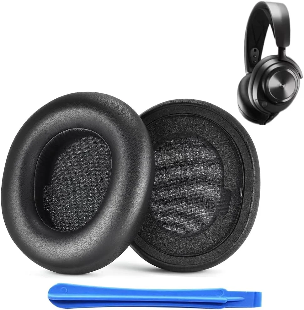 KUTOU Replacement Earpads Ear Cushions for Steelseries Arctis Nova Pro Wireless Headphones Earpad Softer Leather Replacement