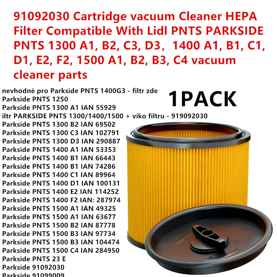MisterVac 10 Sacchetti Per Aspirapolvere Compatibili Parkside PNTS 1500 B2 - Carta Multistrato Ad Alta Filtrazione