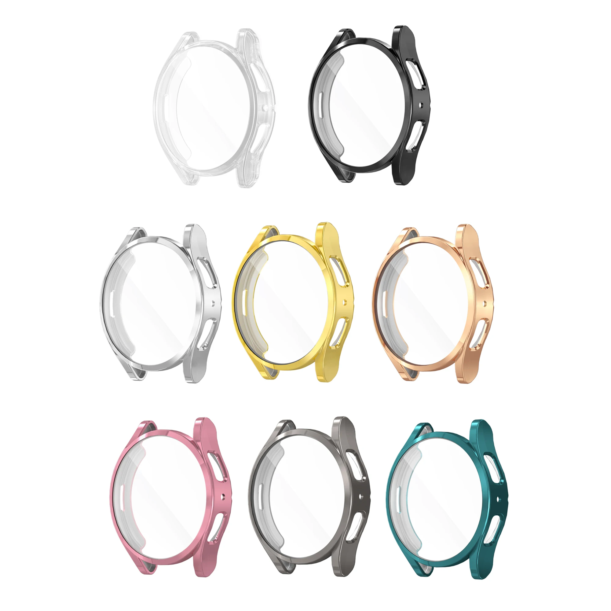 Shiny Slim Full Cover TPU Watch Case - Soft Plated Protection