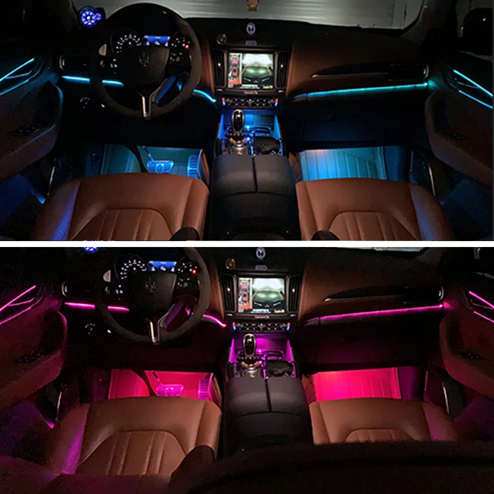 For Maserati 64Color led Ambient light lamp 2016 2022 For Ghibli