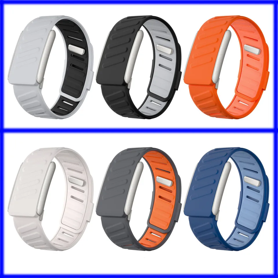 Bracelet En Silicone Robuste Et Confortable Compatible Avec WHOOP 5 | Whoop MG Band - Bracelet De Rechange En Silicone Souple Durable Pour Homme Et Femme Avec Cadre En Métal (bleu Clair