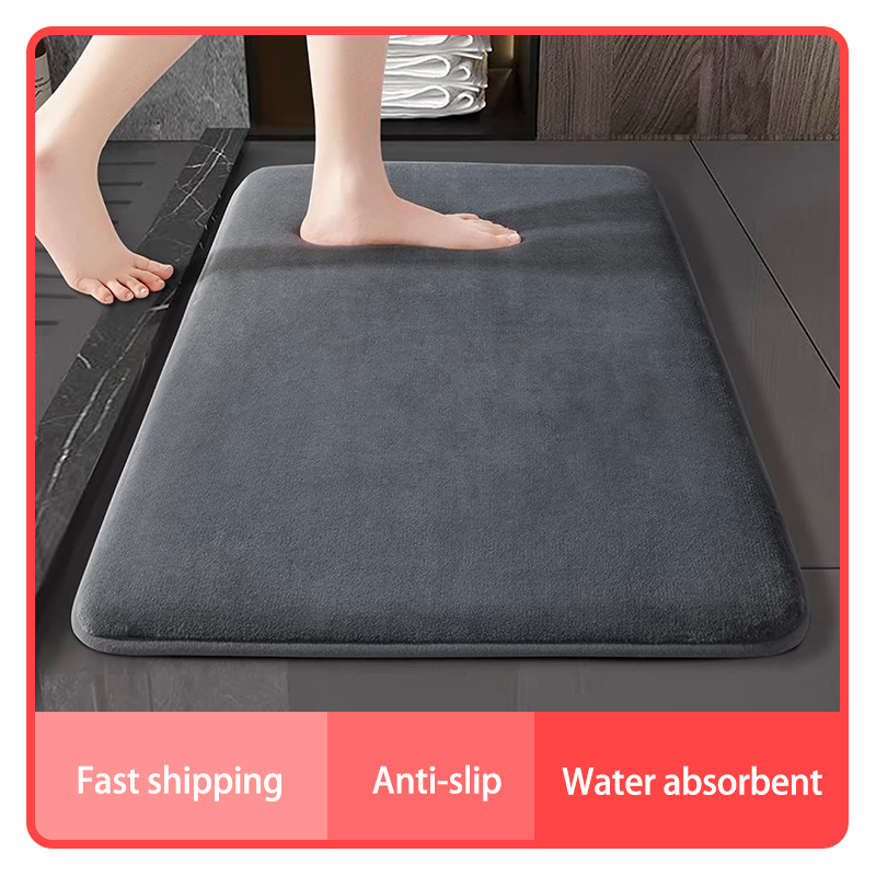 Super Absorbent Floor Mat Super Absorbent Bath Mat Super Anti Slip Coral Velvet Bathroom Floor Mat Door Mat Bathroom Mat Badmat