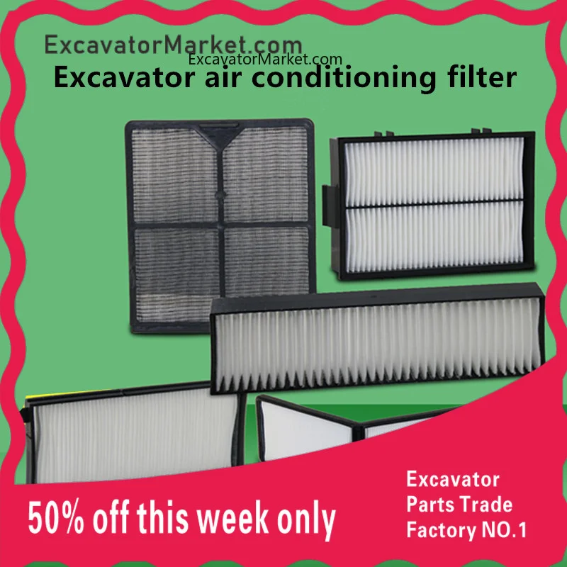 

High Quality For Daewoo/KOBELCO SK air conditioner parts filter excavator air conditioner grid air filter element excavator