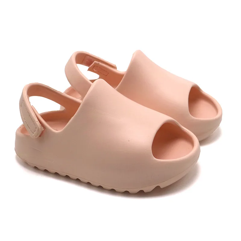 Comfortable Eva Cloud Sandals For Kids Waterproof Beach Slides_voghion.com