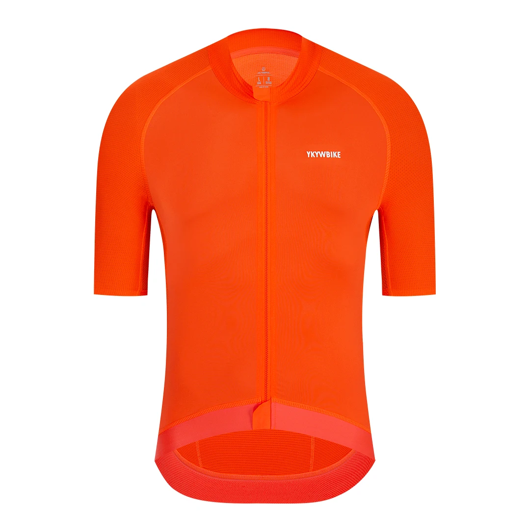 Maillot Cyclisme Homme YKYWBIKE – Manches Courtes, Respirant, Taille M, Multicolore