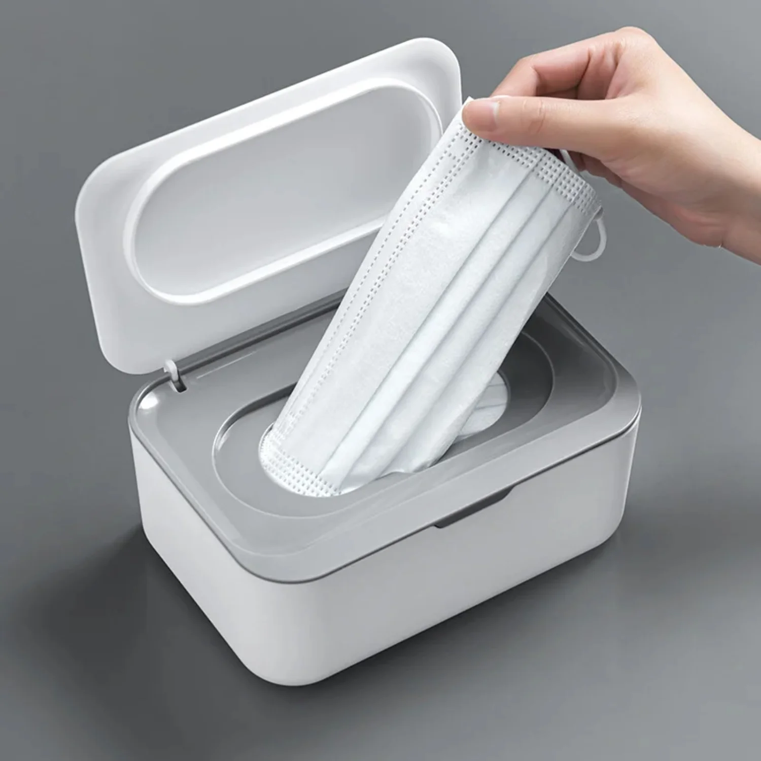 Wet Wipes Dispenser with Lid Dustproof Tissue  Box   Office Baby  Wet Tissue Mask  Box  Organizer 3