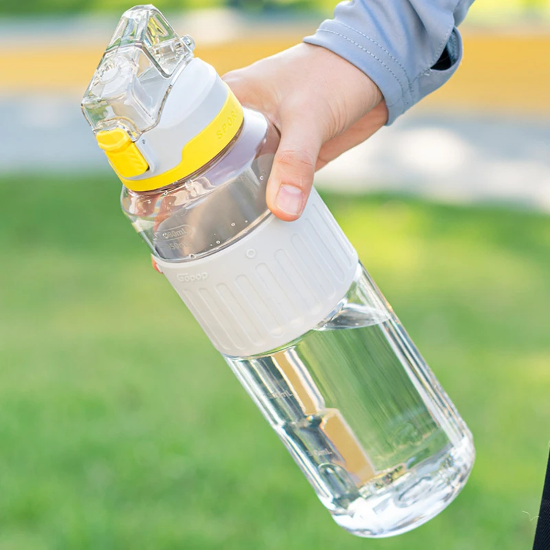 550/750/1080mL Sports Water Bottle garrafa de agua For Camping Hiking  Outdoor Plastic Transparent BPA Free botella de agua