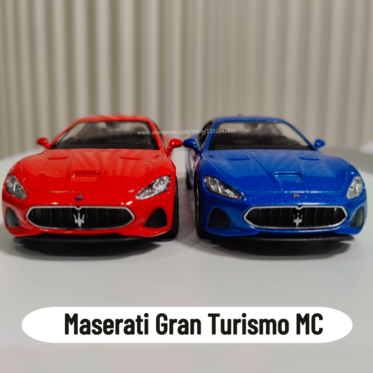 1:36 Maserati Gran Turismo MC Car Model Replica Scale Metal Miniature Art  Home Decor Hobby Xmas Kid Gift Toy Collection