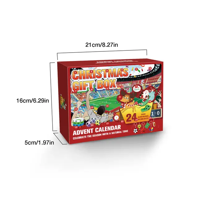 Football Advent Calendar Christmas Calendars 2022 Countdown 24 Days