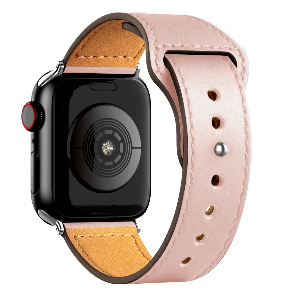 ตัวเลือกสินค้า สายหนังแท้สำหรับ Apple Watch Band Ultra ขนาด 38-49 มม.
