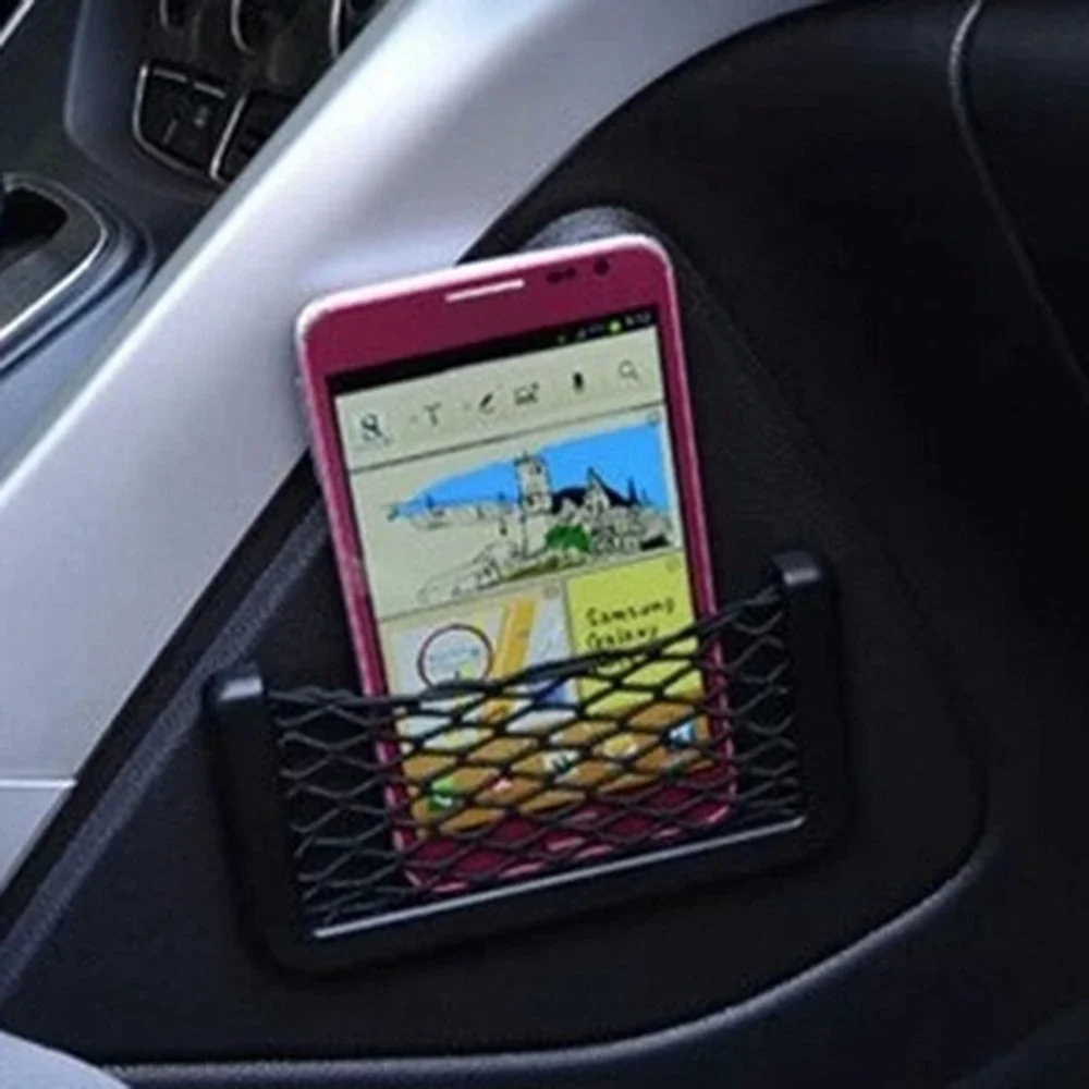 자동차 그물 가방 휴대폰 거치대 보관, Pocketlada niva kalina priora granta largus vaz samara 2110 자동차 청소