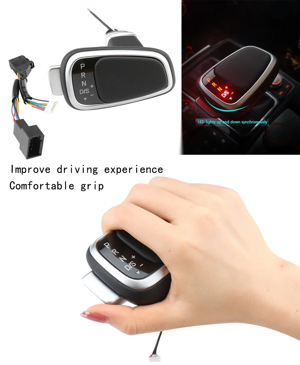 Electronic Led Shift Handle For Vw Golf 7 Mk6 Mk7 Passat B7 B8 Tiguan Mk2 Dsg V