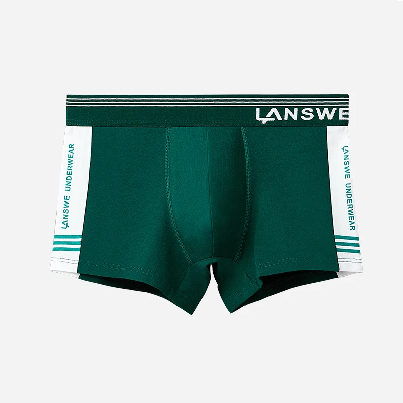 LANGSHA 3Pcs/Set Pure Cotton Boxer Mens Underwear Breathable Men Underpants Male Pure Men Panties Shorts Soft Boxer Shorts 3