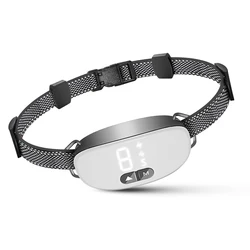 Rechargeable Smart Anti-Bark Dog Training Collar with Adjustable Sensitivity (WHITE)