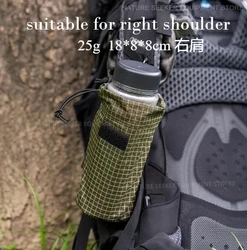 Outdoor Lightweight Arm Bag for Hiking and Climbing - Water Bottle Holder and Molle Organizer (Olive green-right)