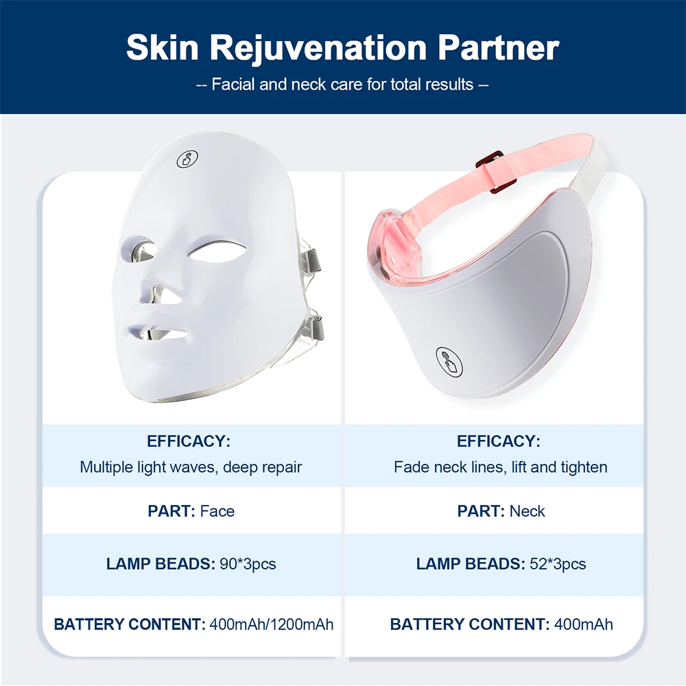 Face and Neck Beauty Machine LED Skin Care Massager 6