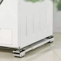 Base de réfrigérateur avec support mobile, support de machine à laver durable antidérapant, base de réfrigérateur extensible et réglable pour la maison 5