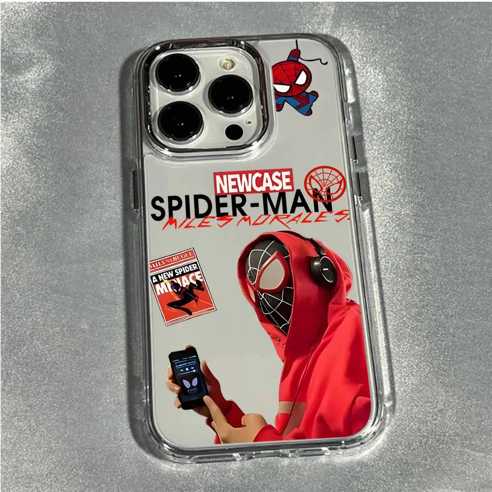 Enhanced Transparent Soft Cover - Cool Y-Spiders M-Man Design Phone Case
