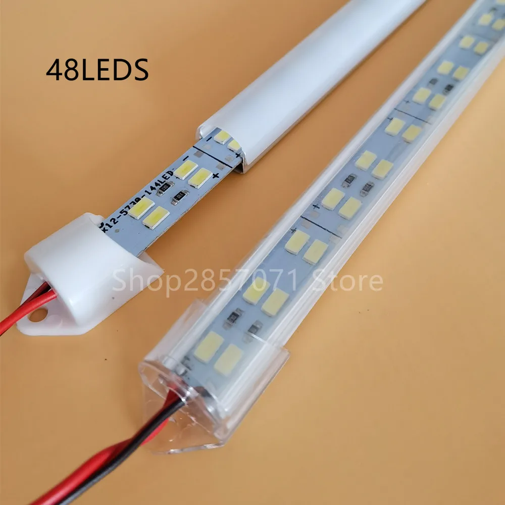 12V/24V 24/48 White LED Light Strip Hard Rigid Tube Bar Lamp 5730 Lights  Strips