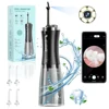 Water Flosser for teeth with camera 350ML Visual Cordless Portable & Rechargeable IPX7 Waterproof Flossing Clean for Home Traver 1