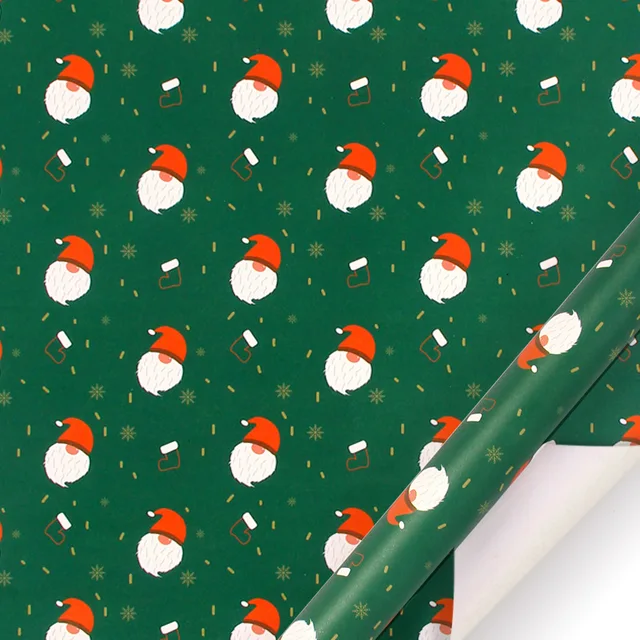 8 Pcs Xmas Christmas Wrapping Paper Sheets Roll Packaging for Holiday Gift Wrap  Vintage Craft Paper Decor Gifts - AliExpress