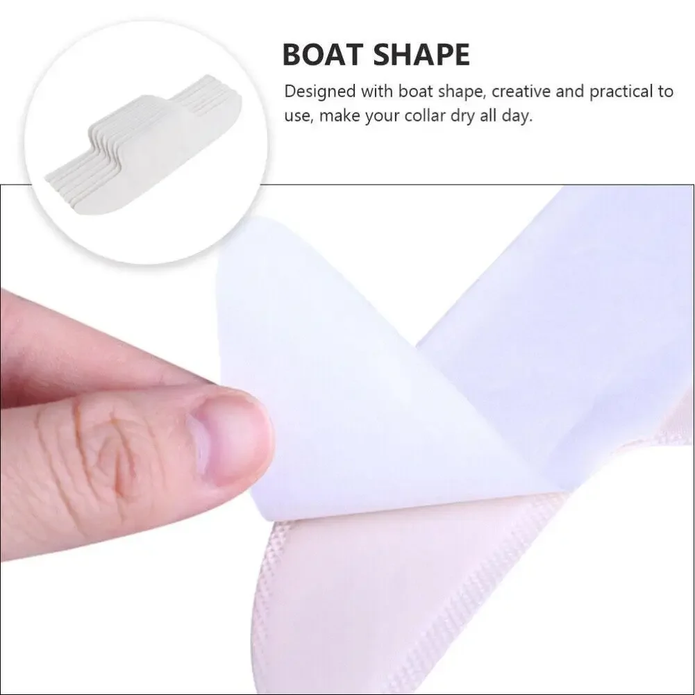10pcs White Anti-Dirty Sweat Sticker Shirt Collar Disposable Deodorants Suit Unisex Stickers Absorbing Sweat Anti-Sweat Pad