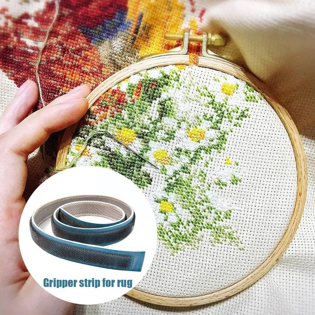 Gripper Strip For Tufting Frame Embroidery Frame Rug Fabric Hooking  Supplies Cross Stitch Carpet Fabric Hooks Gripper Strips