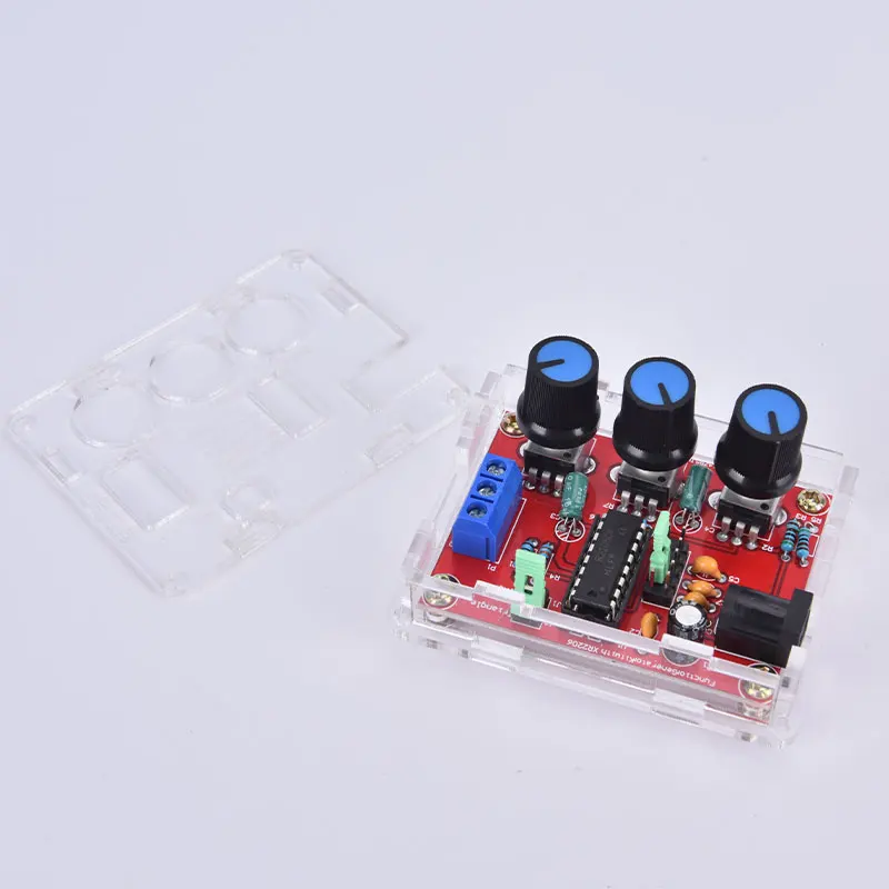 XR2206 Function Signal Generator Welded Assembled Sine Output 1HZ-1MHZ +DIY Case