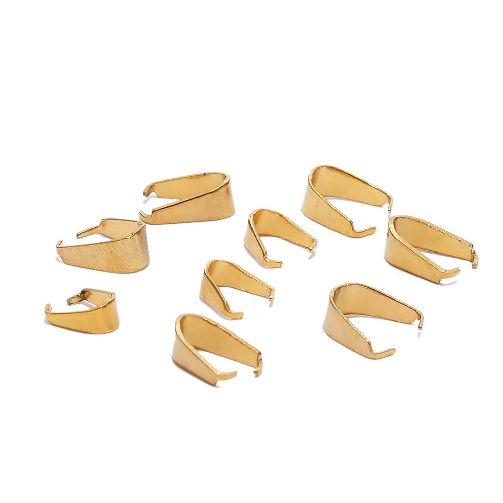 50 Stück Edelstahl-Haken, Clips, Verschlüsse, Anhänger, Schnalle, Klemmbügel, Perlen, Verbinder für DIY-Schmuckzubehör, Zubehör – Detail 1