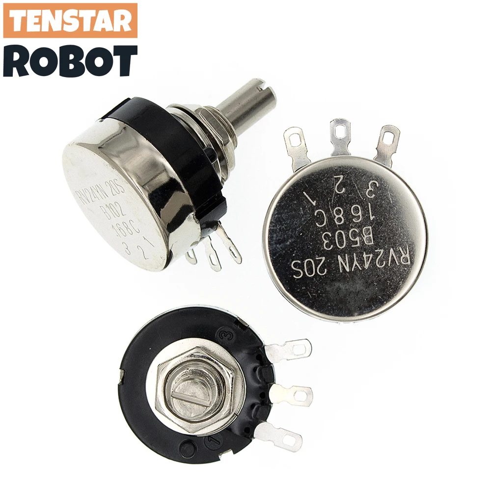 Potentiometer Adjustable Resistor RV24YN20S B101 102 103 203 503 504 100 ohm 1K 10K 20K 50K 100K 500K ohm adjustable resistor,multiturn potentiometer,linear potentiometer,rotary potentiometer,trimmer potentiometer,electronic components