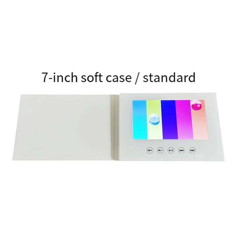 C9-뮤직 인사 카드 LCD 초대장 선물 7인치 비디오 사진 업로드 가능 생일/결혼 초대장