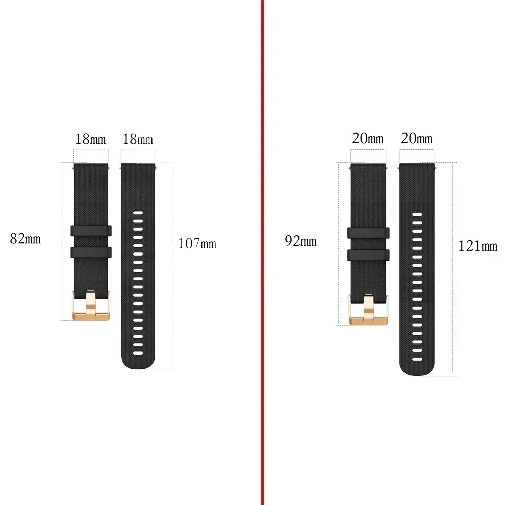 Enhanced PU Leather Smartwatch Band - 18mm Watchband Bracelet