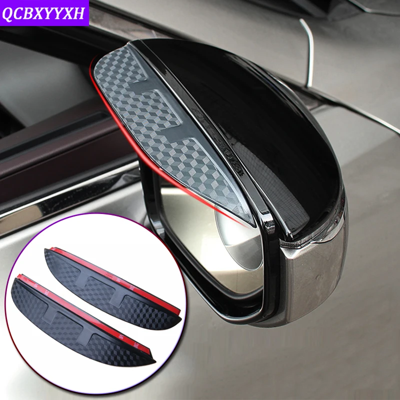 

Car Styling For Hyundai Tucson Sonata Veloster I20 I30 2015-2022 ABS Rearview Mirror Eyebrow Rain Gear Shield Anti-rain Cover