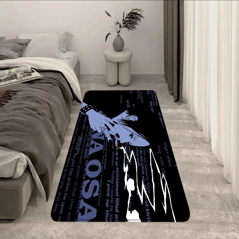 Nana Osaki Entrance Doormats Non-slip Bedroom Mat Halllway Carpet Kitchen Floor Mat Flannel Living Room Decor Bathroom Rugs 3