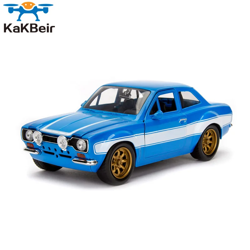1:24 Brian 1970 Ford Escort Macchinine Diecast Model Cars Cn (Origine) Diecast Metal Model Car
