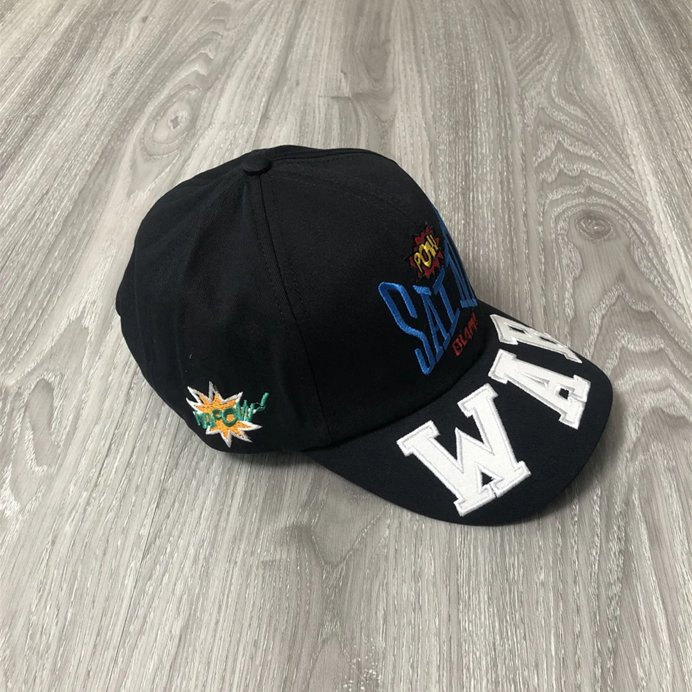 Frog Drift SAINT MICHAEL Streetwear Vintage Fashion Brand Embroidery LOGO Sunshade Adjustable Baseball Cap Hats For Men Unisex