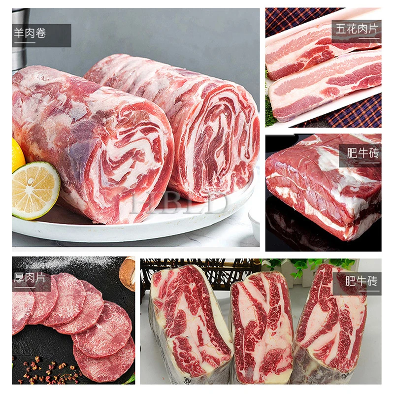 220V New Type Beef And Sheep Slicer Frozen Meat Roll Cutting Machine 6