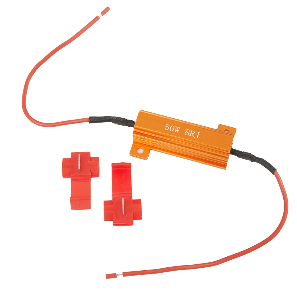 

Flash Turn Signal Lights blinking Tool Decoders LED Load Resistors Fix 12V-24V Accessories 50W Kit Hot Sale New