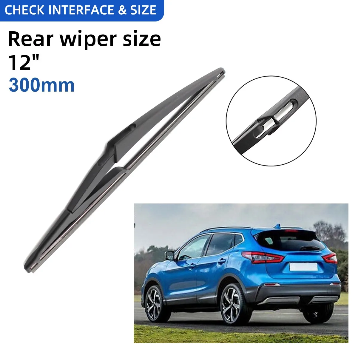 Tergicristalli Per Nissan Qashqai Dualis J10 J11 2007-2020 - Set Completo, Gomma Grafite, Pulizia Silenziosa - Foto 3