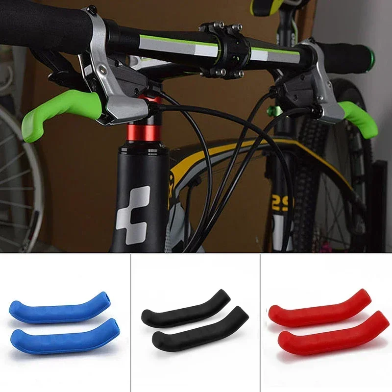 ​​1 Pair Bike Brake Lever Protective Silicone Bicycle Lever Grips Bicycle Brake Handle Cover  Protector Bicycle Accessories Part