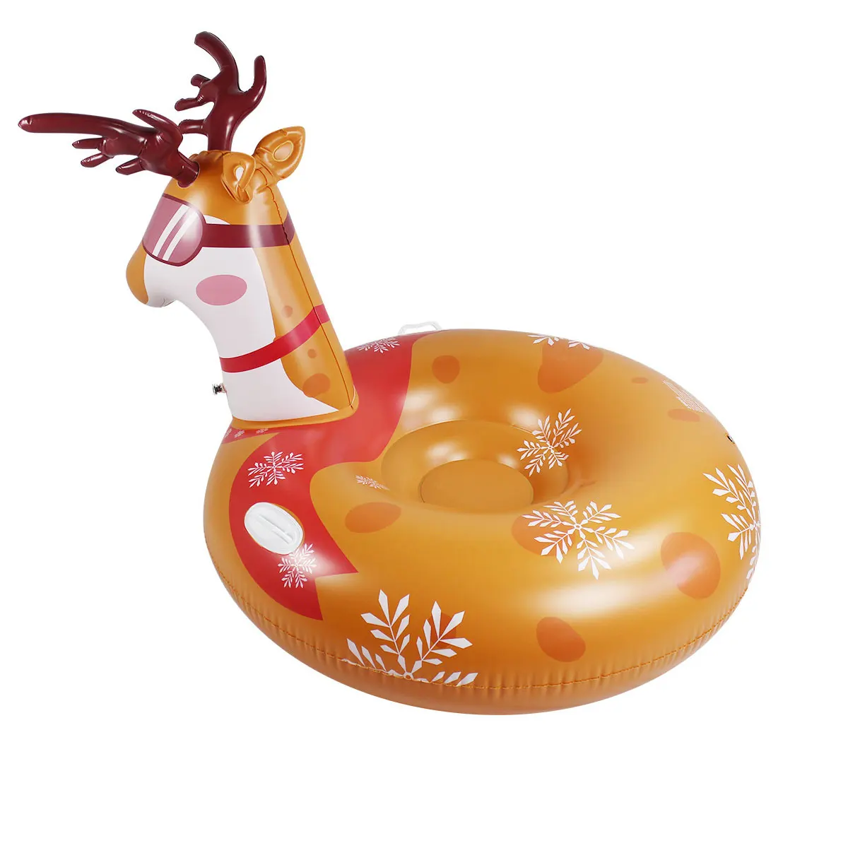 Foldable Skiing Snow Sleigh Snow Tube Kids Child Inflatable Cold-Resistant Ski Circle Kids Adult Ski Ring Skiing Thickened Sled