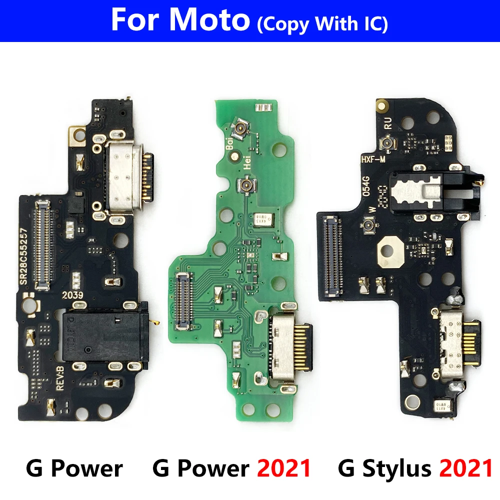 

USB Dock Connector Charging Charger Flex Cable Port For Moto G Stylus Power 2021 G Stylus 5G Replacement Parts conector de carga
