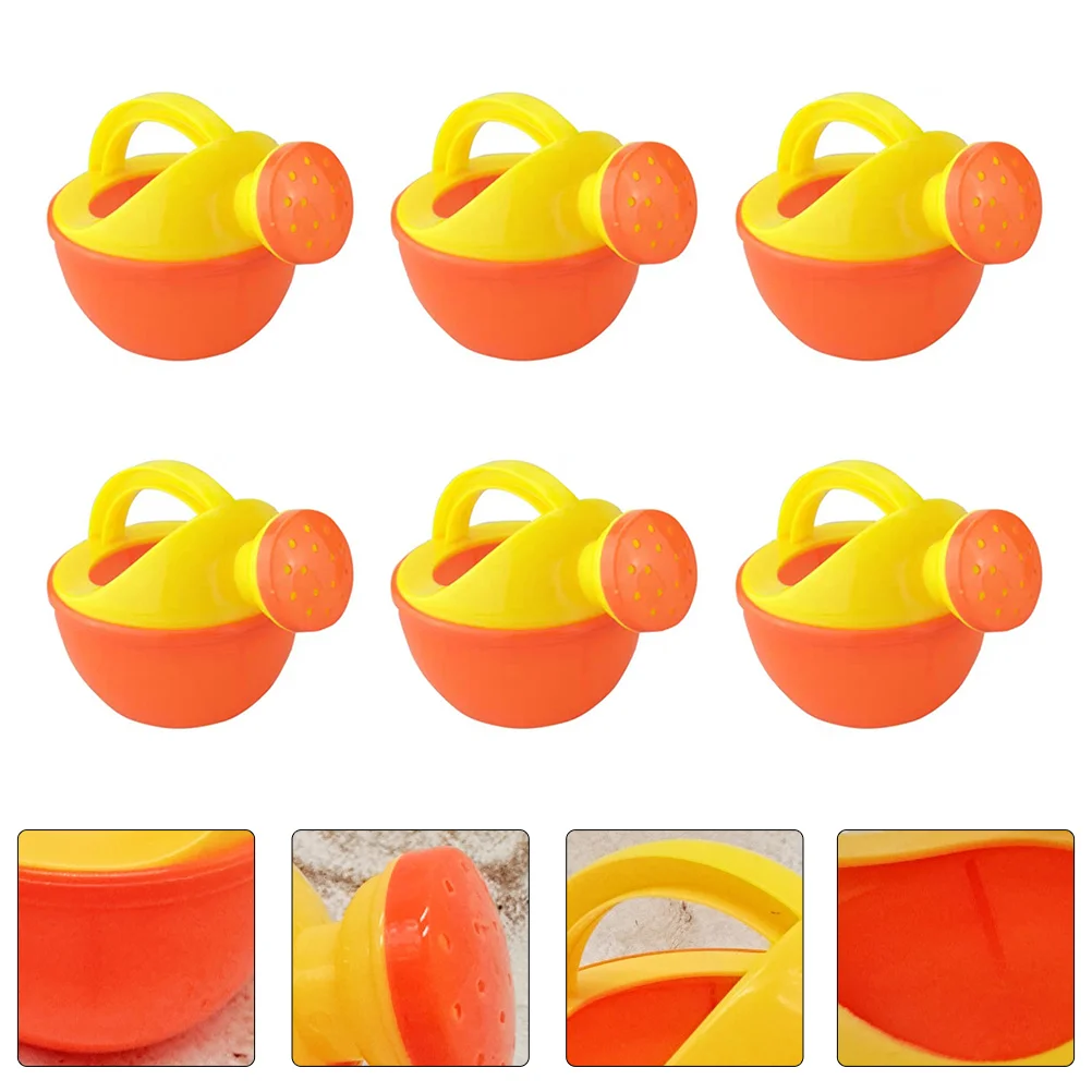 6 Pcs Children Watering Pots Gardening Watering Can Plastic Kettle