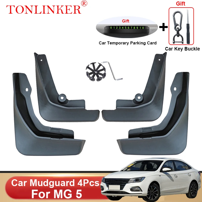TONLINKER-Car-Mudguard-For-MG-5-MG5-2020-2021-2022-2023-Front-Rear-Mud ...