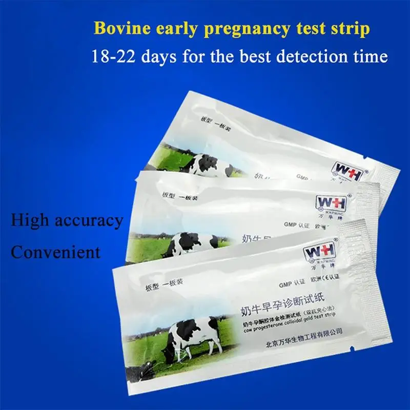 Cow Pregnancy Test Paper Cattle Pregnant Detection Paper Pregnancy Detection Daily Farm Equipment Testing Livestock Supplies