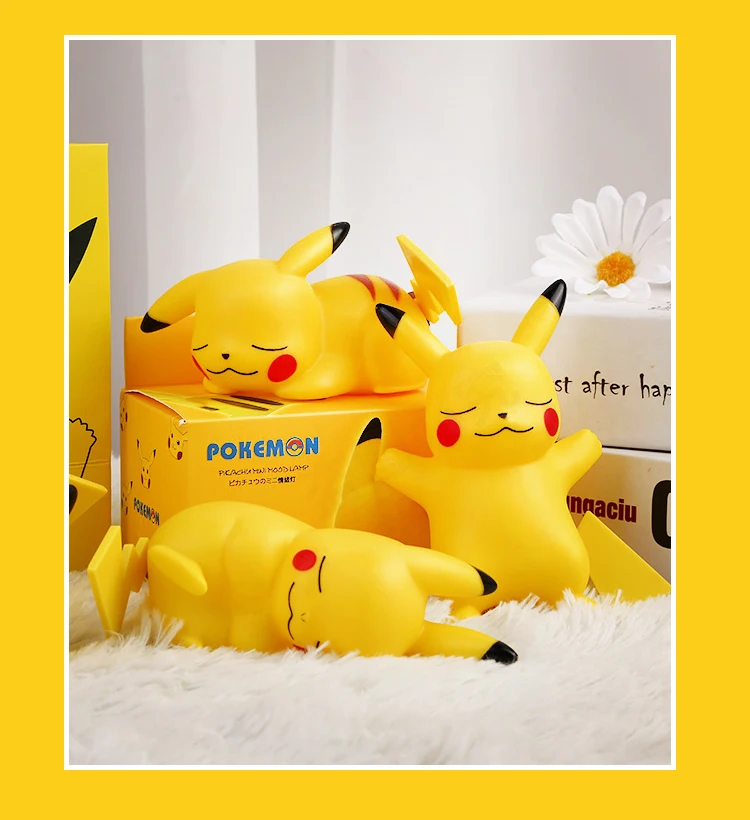 Veilleuse Pokemon Pikachu, Jouet Scintillant, Monstre de Poche Mignon, Lampe  de oral et, Chambre, Salon, Ornement, Cadeau d'Anniversaire - AliExpress